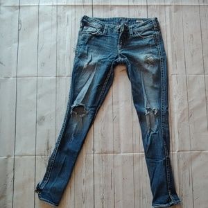 SILVER JEANS TWISTED BOOTCUT W29/L31